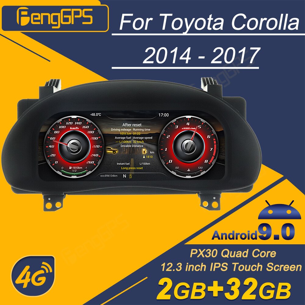 Toyota Corolla 2014 - 2017  LCD   ÷..